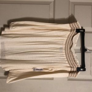 Off the shoulder long sleeve shirt